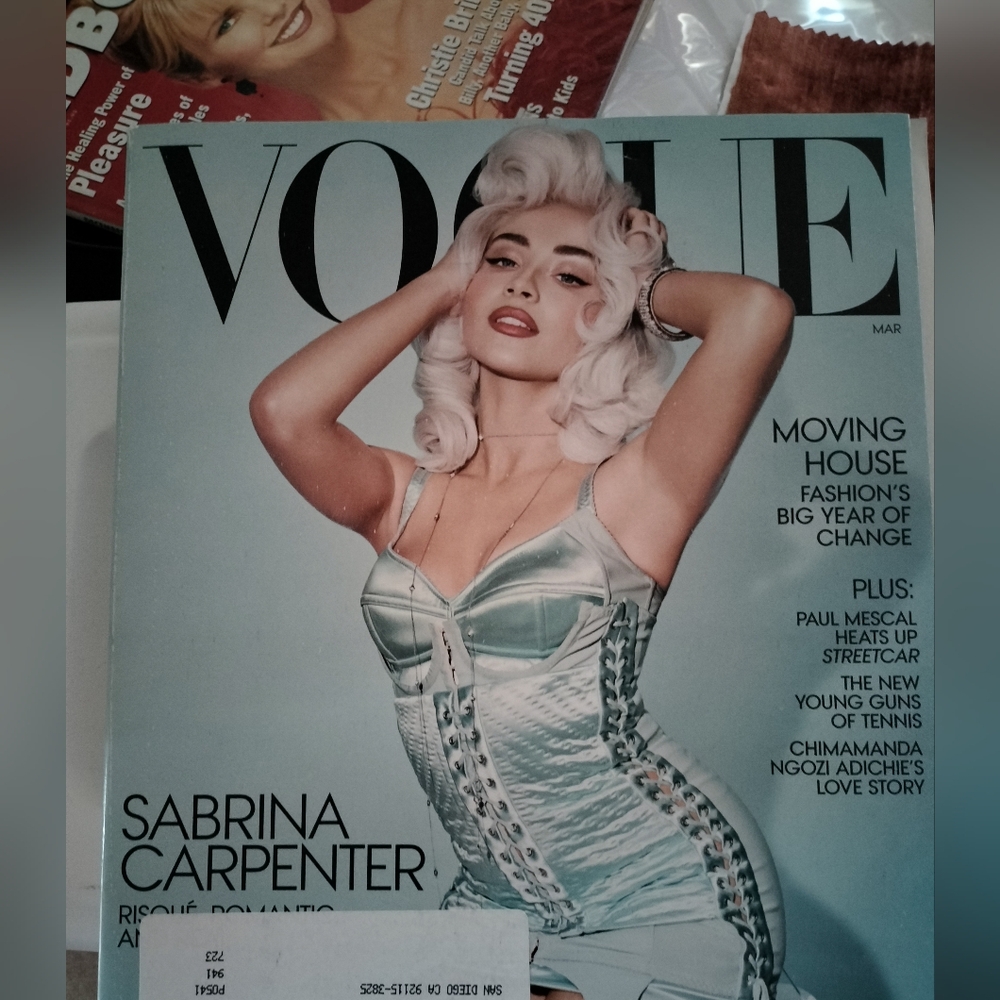 Vogue Magazine with Sabrina Carpenter Cover